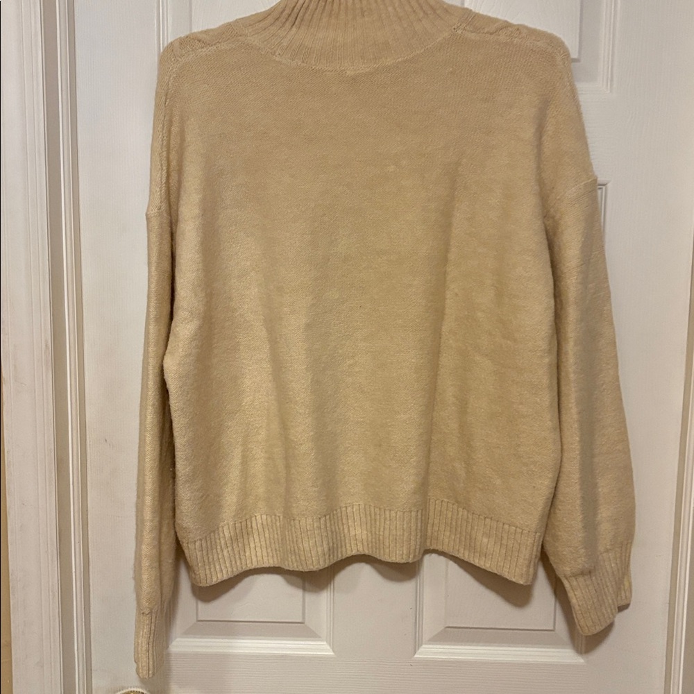 GAP Cable Knit Mock Neck Sweater - Cream - Picture 4 of 4